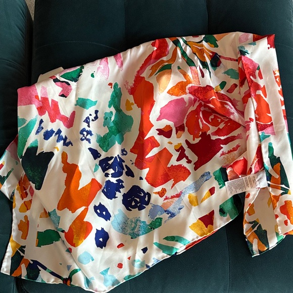 Chico's Multicolor Silk Scarf - Picture 2 of 3